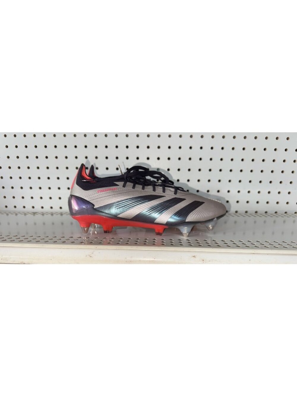Adidas Predator Elite Foldover Tongue SG Soccer Cleats Mens Size 7 Womens 8 Gray